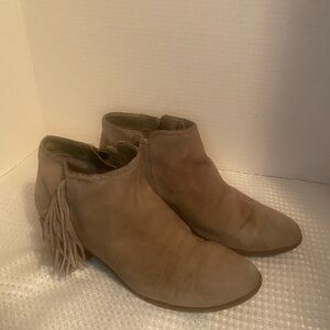 Women's Tan Suede Ankle Boots